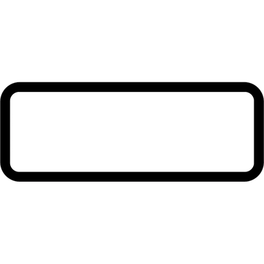 Blank White (Black Border) Supplementary Plate to suit 750mm