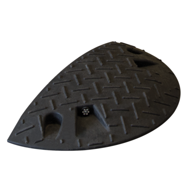 Speed bump end piece 60 mm black