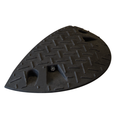 Speed bump end piece 60 mm black